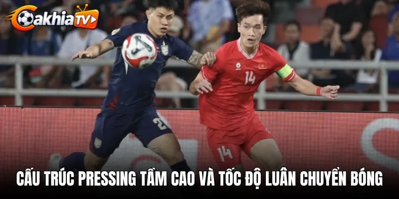 Cấu trúc pressing tầm cao và tốc độ luân chuyển bóng