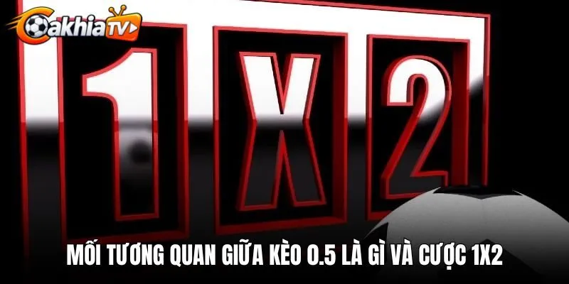 Mối tương quan giữa kèo 0.5 là gì và cược 1X2