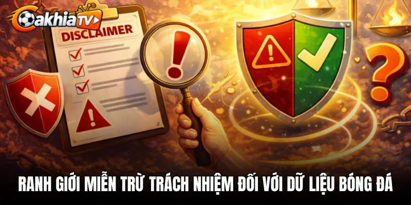 Ranh giới miễn trừ trách nhiệm đối với dữ liệu bóng đá
